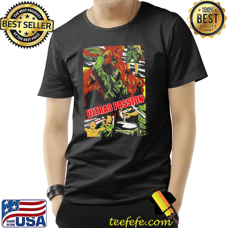 Ultras passion retro animation design shirt
