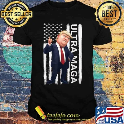 Vintage Grunge MAGA American Flag Pro Trump Ultra Maga Gifts T-Shirt