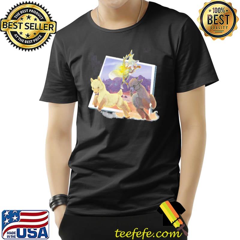 Warcrafts vulpera hunter and her two alpacas shirt