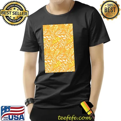 Yellow leaves pattern shirt