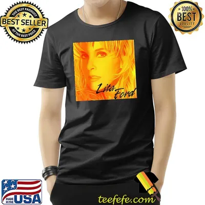 Yellow retro vintage for bloods lita ford shirt