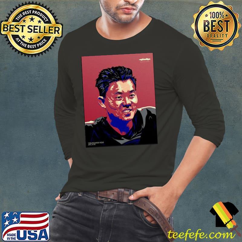 Younghoe koo falcons kicker design Long Sleeve Tee Younghoe koo falcons kicker design Long Sleeve Tee