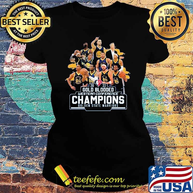 2022 gold blooded western conference champions golden state warriors s Ladies tee 2022 gold blooded western conference champions golden state warriors s Ladies tee