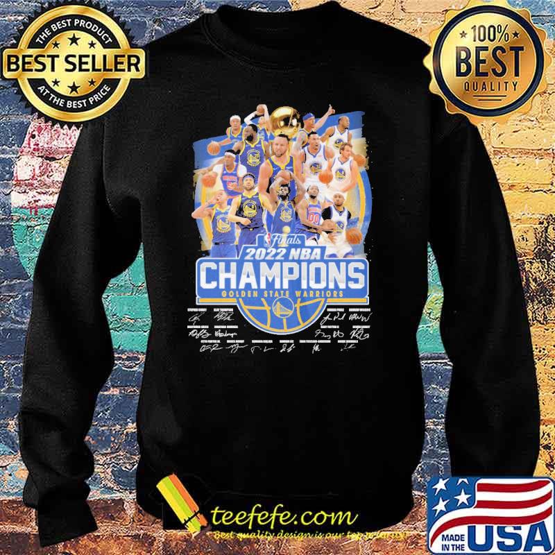 2022 NBA Champions Golden State Warriors Signatures Shirt Sweater 2022 NBA Champions Golden State Warriors Signatures Shirt Sweater
