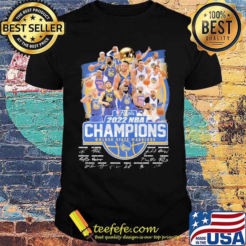 2022 NBA Champions Golden State Warriors Signatures Shirt