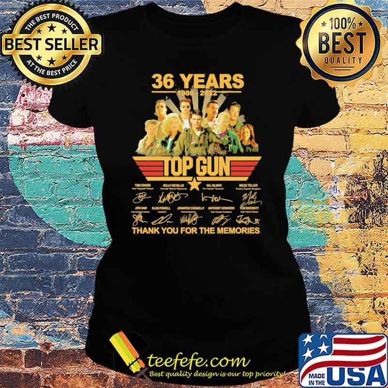 36 years of top gun thank you for the memories signatures s Ladies tee 36 years of top gun thank you for the memories signatures s Ladies tee