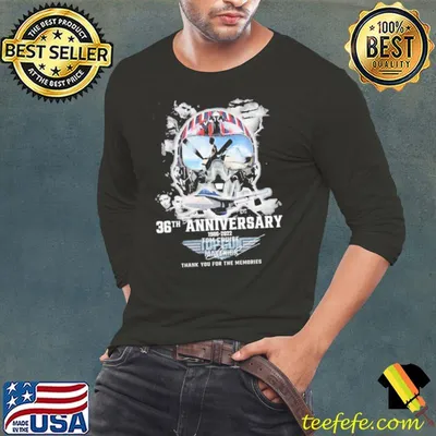 36th anniversary 1986 2022 top gun tom cruise signature thank you for the memories shirt