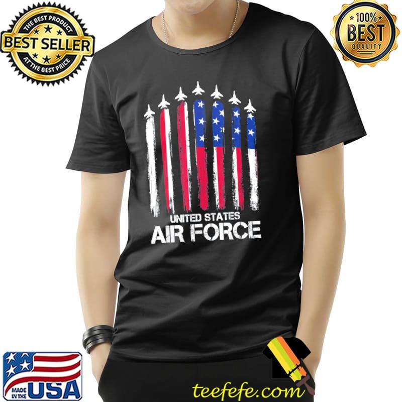 Air force us veterans 4th of july American flag shirt