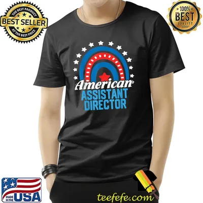 American Assistant Director Rainbow USA Flag 4th Of July T-Shirt
