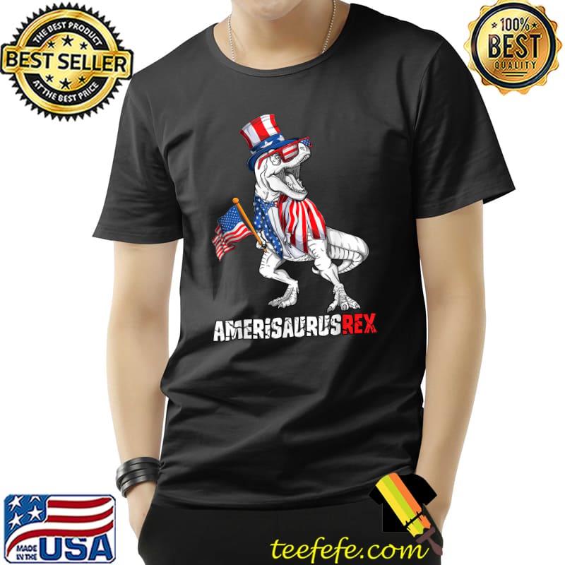 American Flag 4th of July T Rex Dinosaur Amerisaurus Rex Boy T-Shirt Unisex American Flag 4th of July T Rex Dinosaur Amerisaurus Rex Boy T-Shirt Unisex