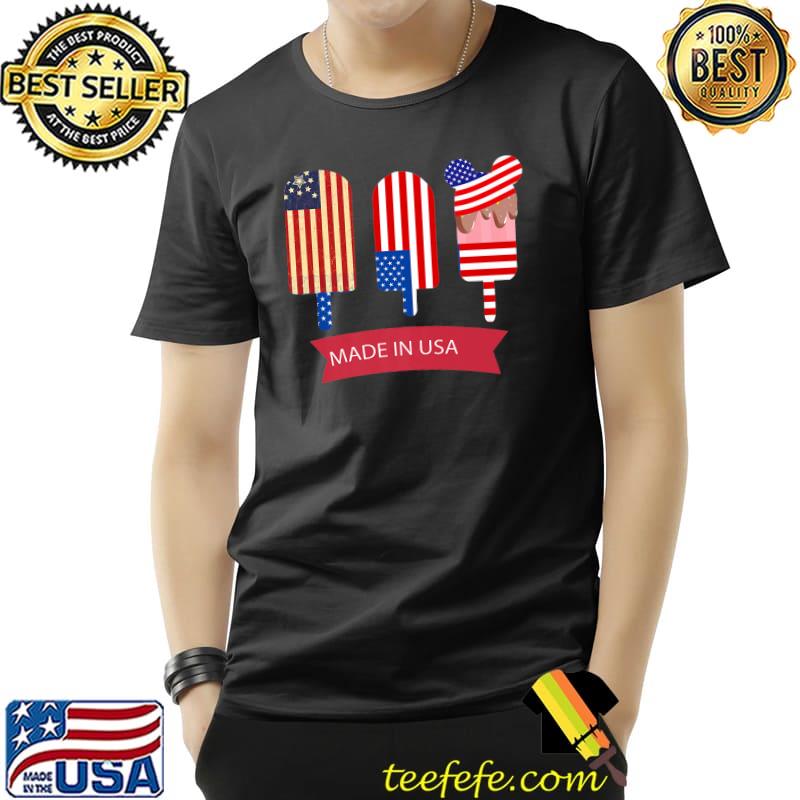 American Flag Popsicle Tops 4th of July Funny Graphic Tees Premium T-Shirt Unisex American Flag Popsicle Tops 4th of July Funny Graphic Tees Premium T-Shirt Unisex