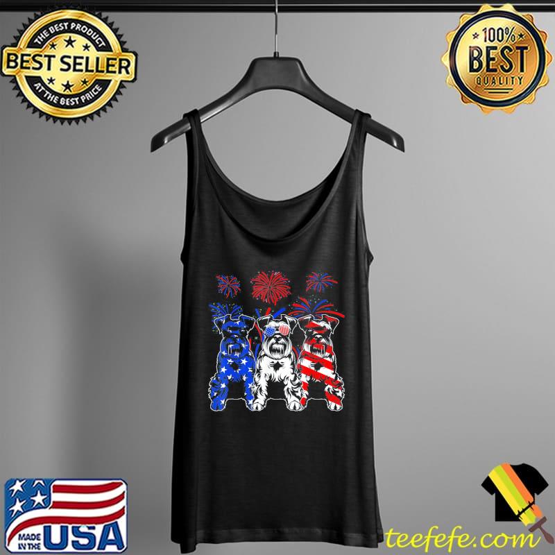 Awesome schnauzer dog American flag 4th of july s Tank Top Awesome schnauzer dog American flag 4th of july s Tank Top