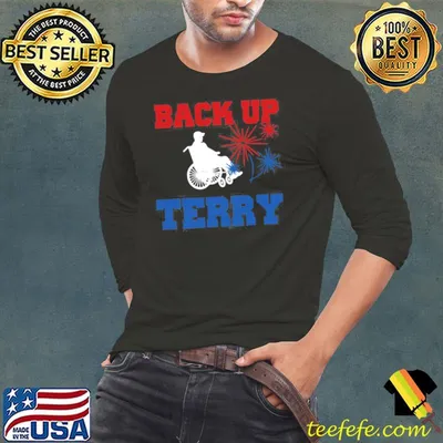 Back up terry 4th of july funny fireworks shirt