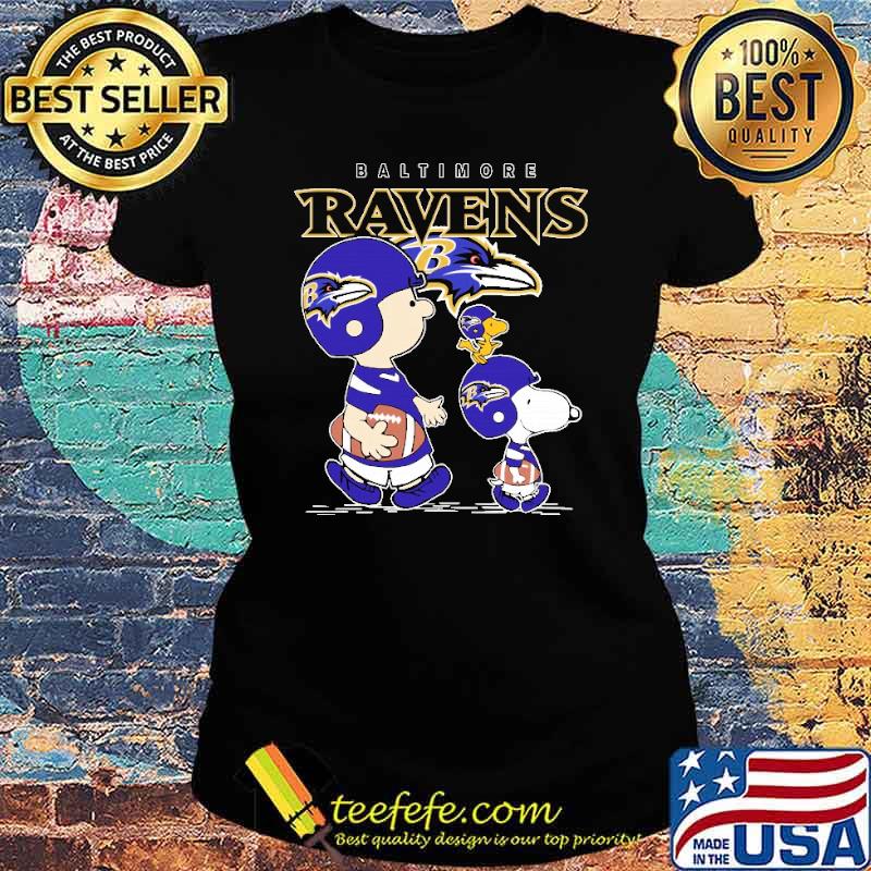 Baltimore ravens let's play Football together Snoopy NFL s Ladies tee Baltimore ravens let's play Football together Snoopy NFL s Ladies tee