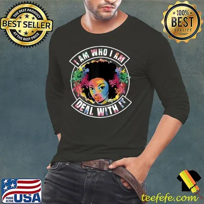 Black Queen Lady Natural Afro African American Ladies T-Shirt