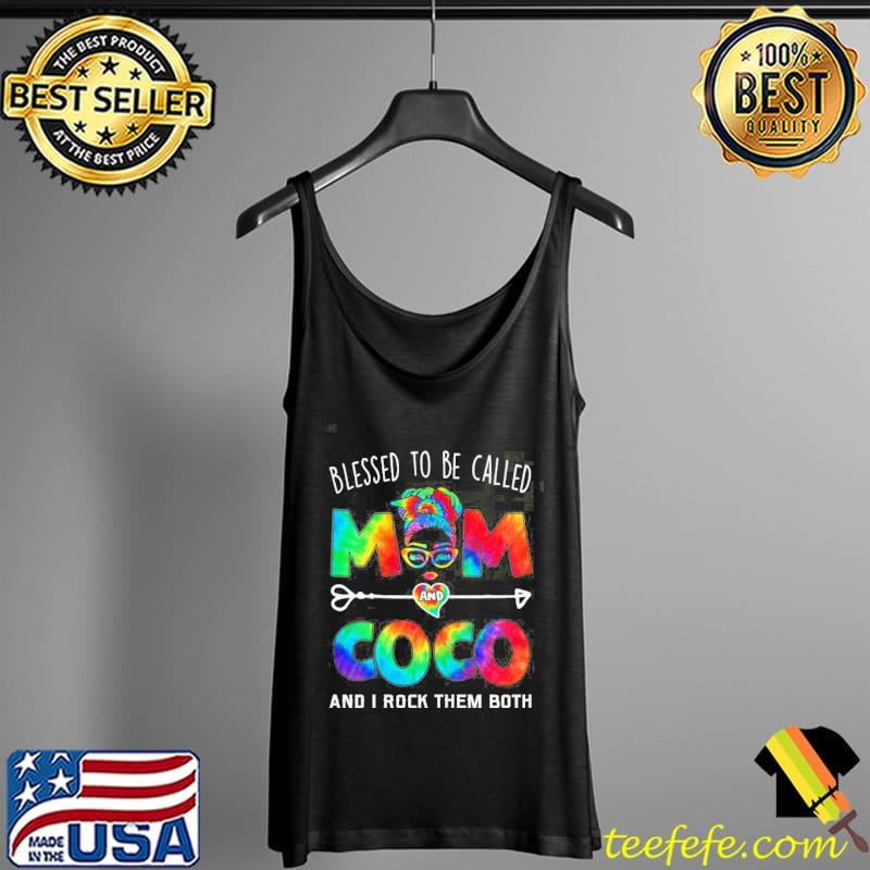 Blessed to be called mom and coco and I rock them both s Tank Top Blessed to be called mom and coco and I rock them both s Tank Top