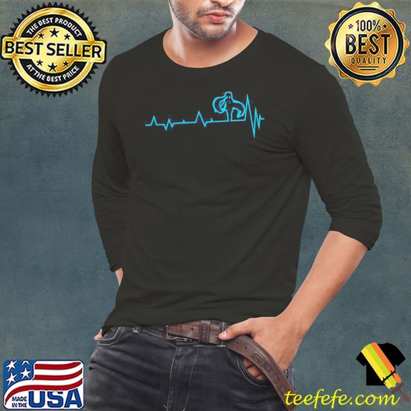 Blue art vocaloid heartbeat shirt