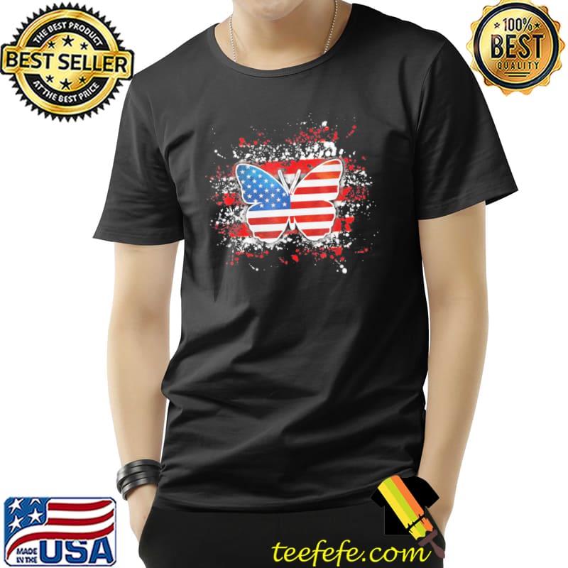 Butterfly American flag 4th of july independence day patriotic s Unisex Butterfly American flag 4th of july independence day patriotic s Unisex