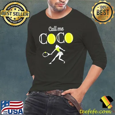 Call me coco tennis fans shirt