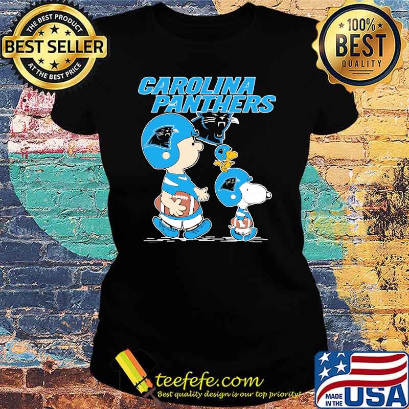 Carolina panthers let's play Football together Snoopy NFL s Ladies tee Carolina panthers let's play Football together Snoopy NFL s Ladies tee