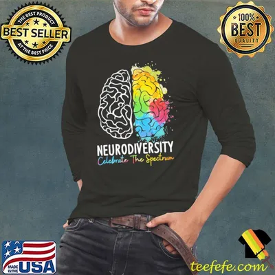 Celebrate neurodiversity the spectrum rainbow shirt