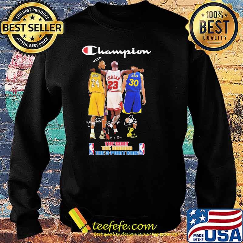 Champion the goat the mamba the 3point king nba s Sweater Champion the goat the mamba the 3point king nba s Sweater