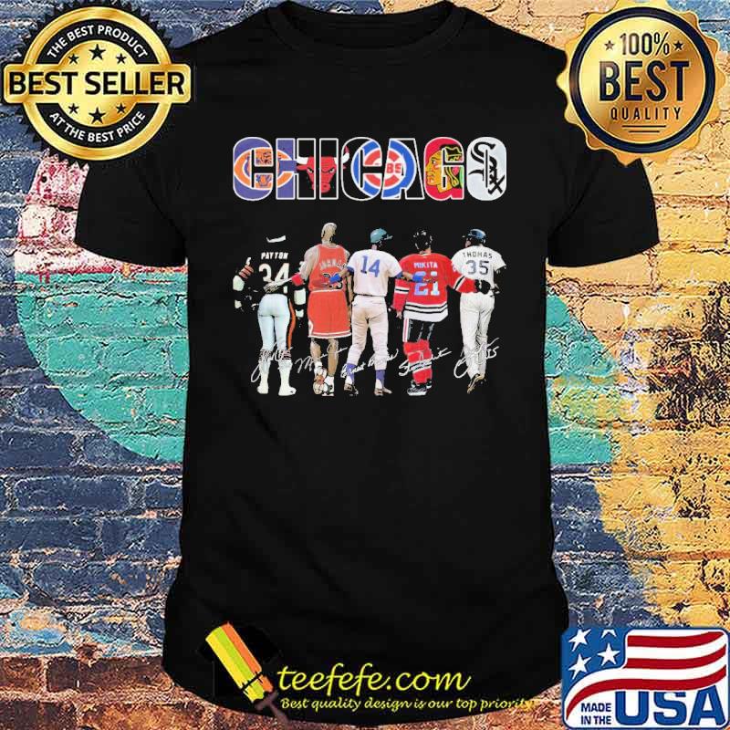 Chicago White Sox Bulls Cubs Signatures Shirt