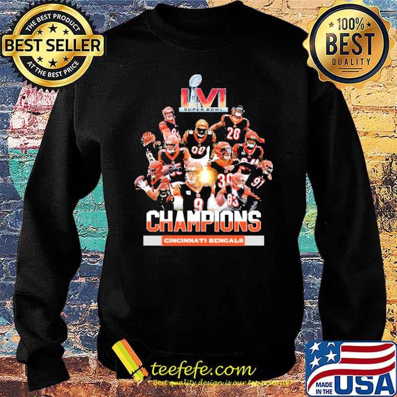 CincinnatI bengals champions team lvI s Sweater CincinnatI bengals champions team lvI s Sweater