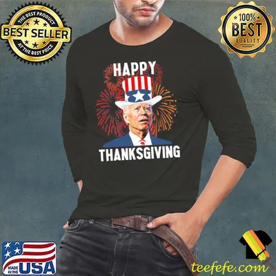 Confused Joe Biden thanksgiving for fourth of july shirt