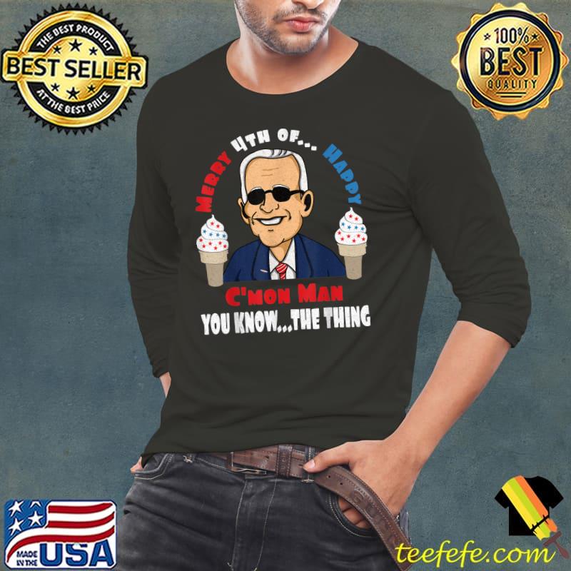 Confused Merry 4th of...Happy, Summer Fun July 4th Ice Cream T-Shirt Confused Merry 4th of...Happy, Summer Fun July 4th Ice Cream T-Shirt
