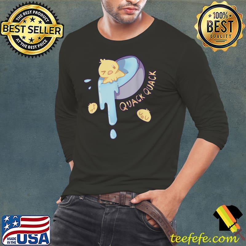 Cute duck in a bowl quack quack T-Shirt Long Sleeve Tee Cute duck in a bowl quack quack T-Shirt Long Sleeve Tee