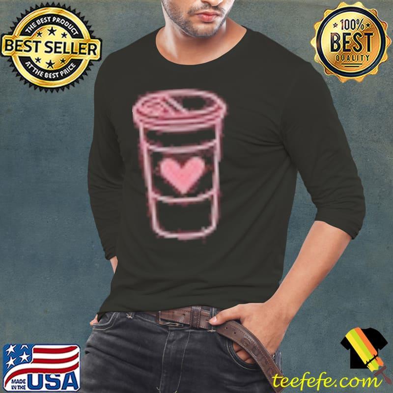 Cute purple icon coffee cup shirt