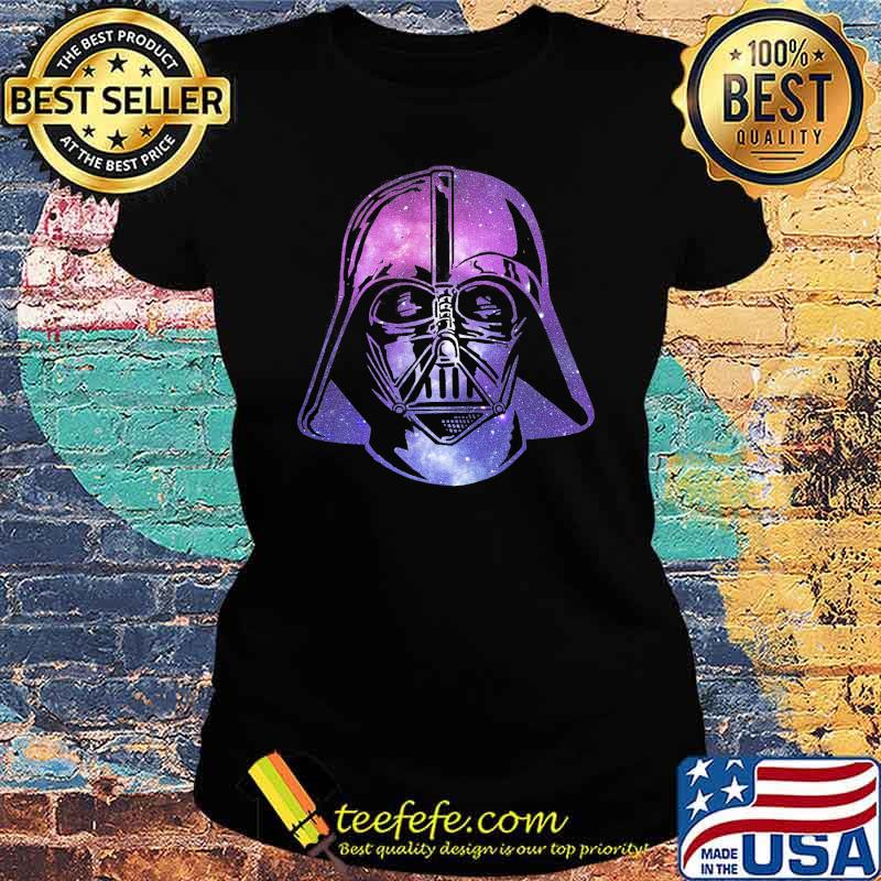 Darth Vader space helmet galaxy Star wars s Ladies tee Darth Vader space helmet galaxy Star wars s Ladies tee