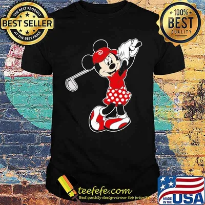Disney minnie mouse golf funny minnie golfer shirt