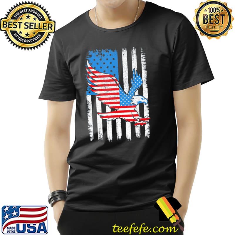 Eagle july 4th America flag patriot liberty usa vintage shirt