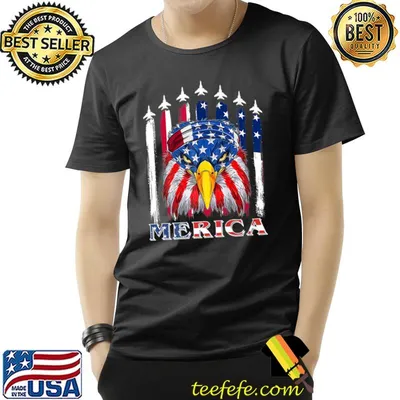 Eagle Mullet 4th Of July USA American Flag Merica Premium T-Shirt