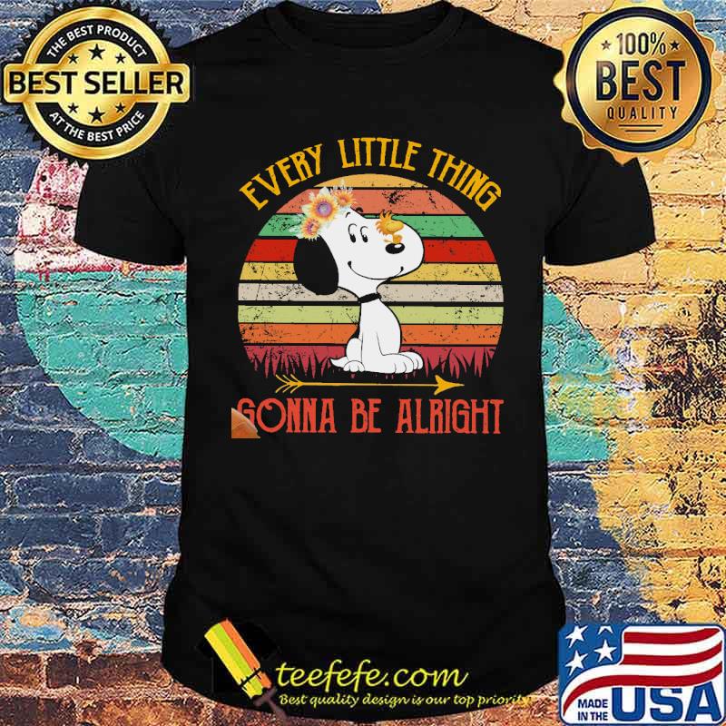 Every little thing gonna be alright snoopy woodstock shirt