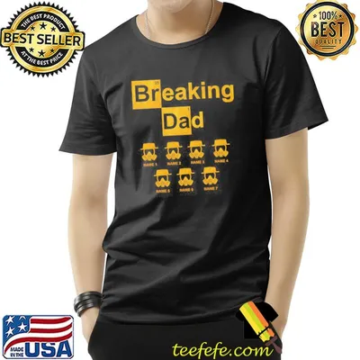 Father's day breaking dad personalized gift for dad shirt
