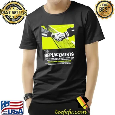 Forest hills show the replacements rock band shirt