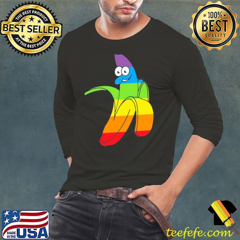 Fruity banana lbgt pride month lgbtq+ support shirt