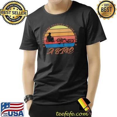 Funny Sarcastic Running The Country Is Like Riding A Bike T-Shirt