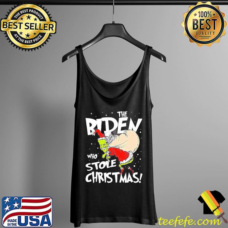 Funny the Biden who stolen christmas s Tank Top Funny the Biden who stolen christmas s Tank Top