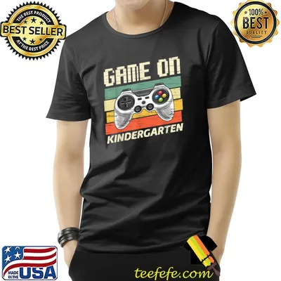 Game On Kindergarten Retro Vintage Gamer Back To School T-Shirt