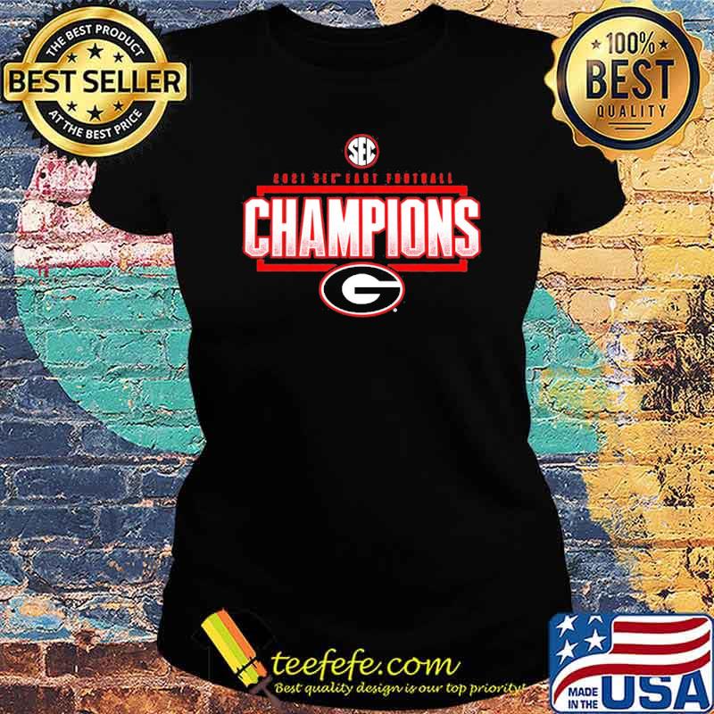 Georgia Bulldogs 2021 sec east Football champions s Ladies tee Georgia Bulldogs 2021 sec east Football champions s Ladies tee