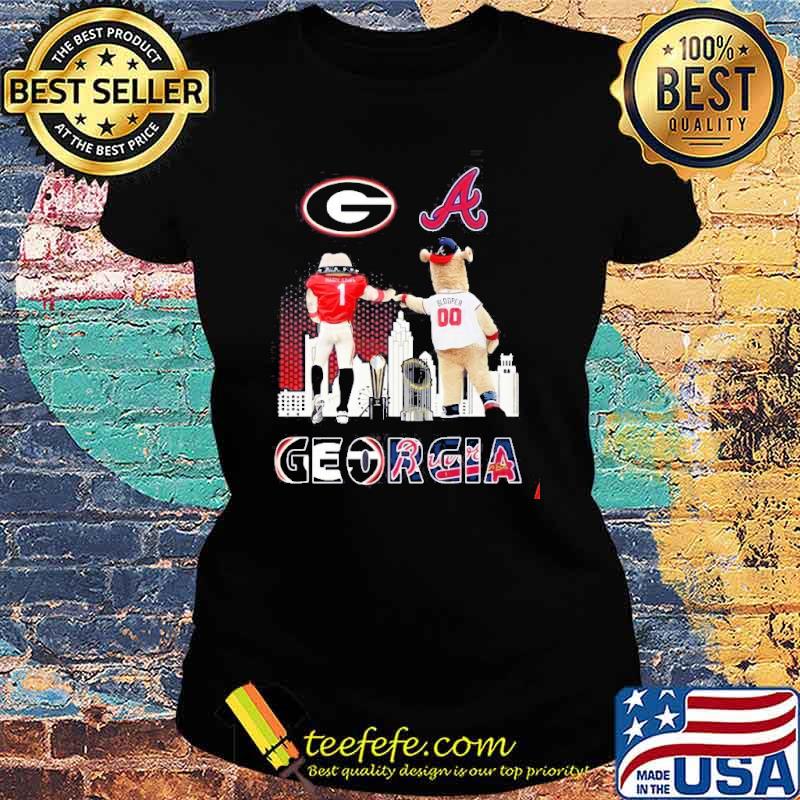Georgia Bulldogs and atlanta braves s Ladies tee Georgia Bulldogs and atlanta braves s Ladies tee