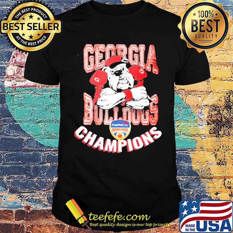 Georgia Bulldogs champions 2021 2022 orange bowl shirt