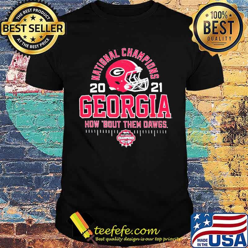 Georgia Bulldogs college Football playoff 2021 national champions helmet arch shirt