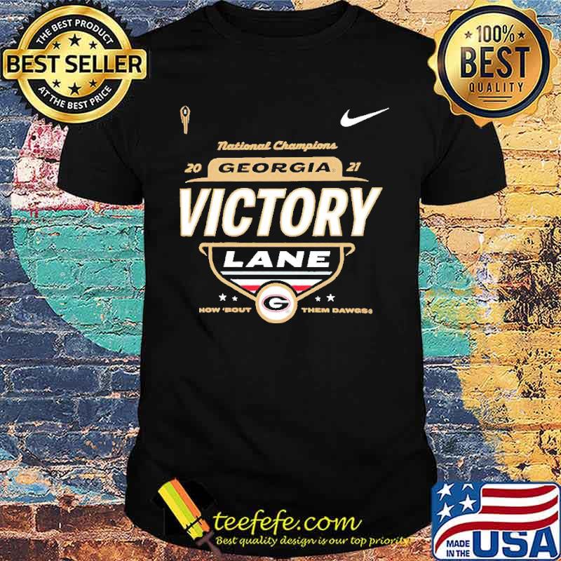 Georgia Bulldogs college Football playoff 2021 national champions victory lane shirt