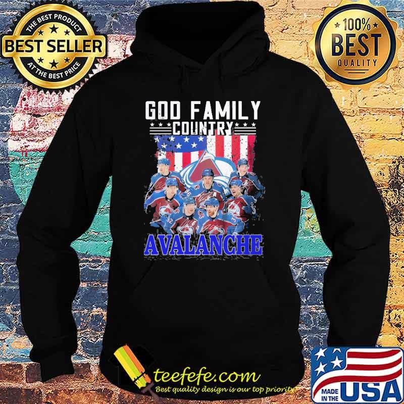 God family country avalanche signature hockey 2022 limited edition s Hoodie God family country avalanche signature hockey 2022 limited edition s Hoodie