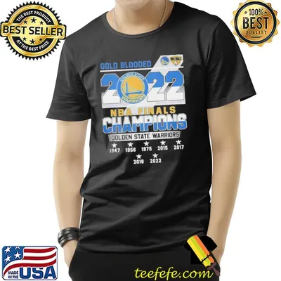 Gold blooded 2022 NBA finals champions golden state warriors 19472022 shirt